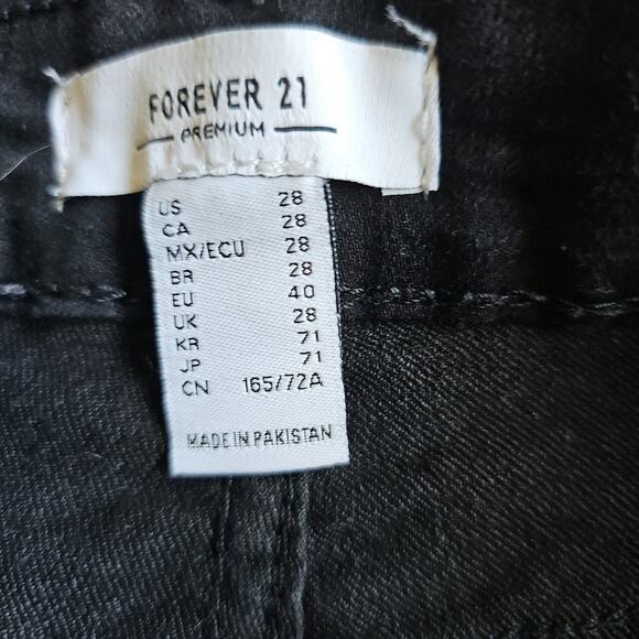 black forever 21 high rise shorts womens 28 - Picture 2 of 4